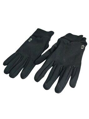 Womens Winter Gloves Black Touchscreen Fingers Thermal Grip Gloves Ribbed Cuffs